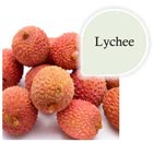 Lychee soft serve ice cream